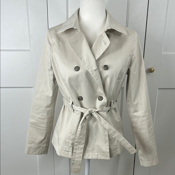 Brooks Brothers Jackets & Blazers - Brooks Brothers Cream Trench Coat with Belted Waist | 4P